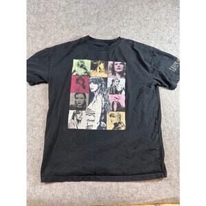 Taylor Swift Eras Tour Concert Merch Graphic Shirt Men XS Black Music Streetwear